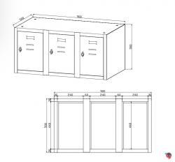 Aufsatzschrank-Modul